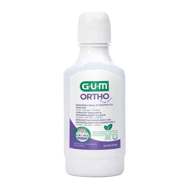 Gum Ortho, enjuague bucal para personas con ortodoncia, 300 ml