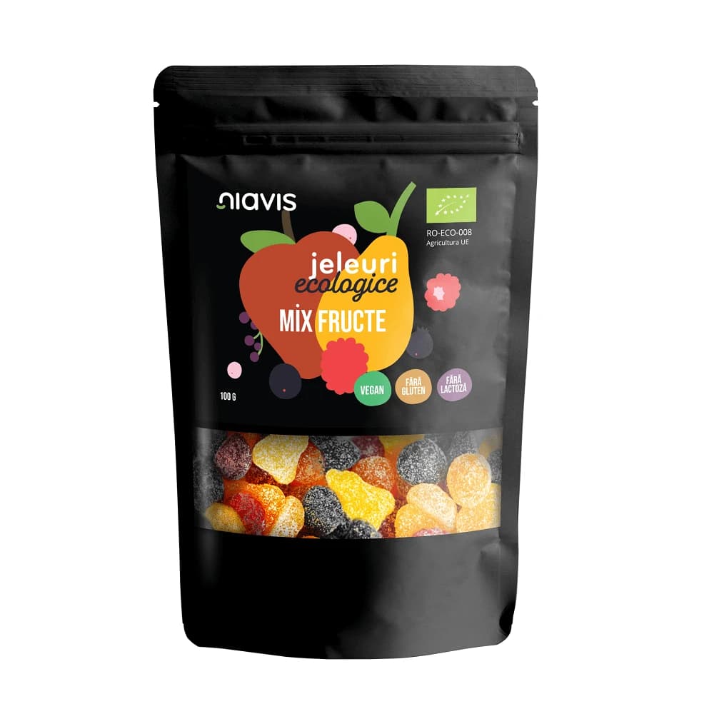 Mezcla de gelatina de frutas ecológica, 100 g, Niavis