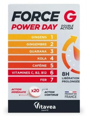 Vitavea Force G Power Day, 20 comprimidos
