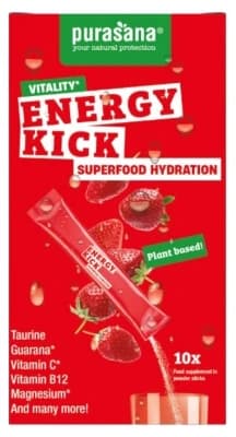 Purasana Superfood Hydration Energy Kick, 10 sobres