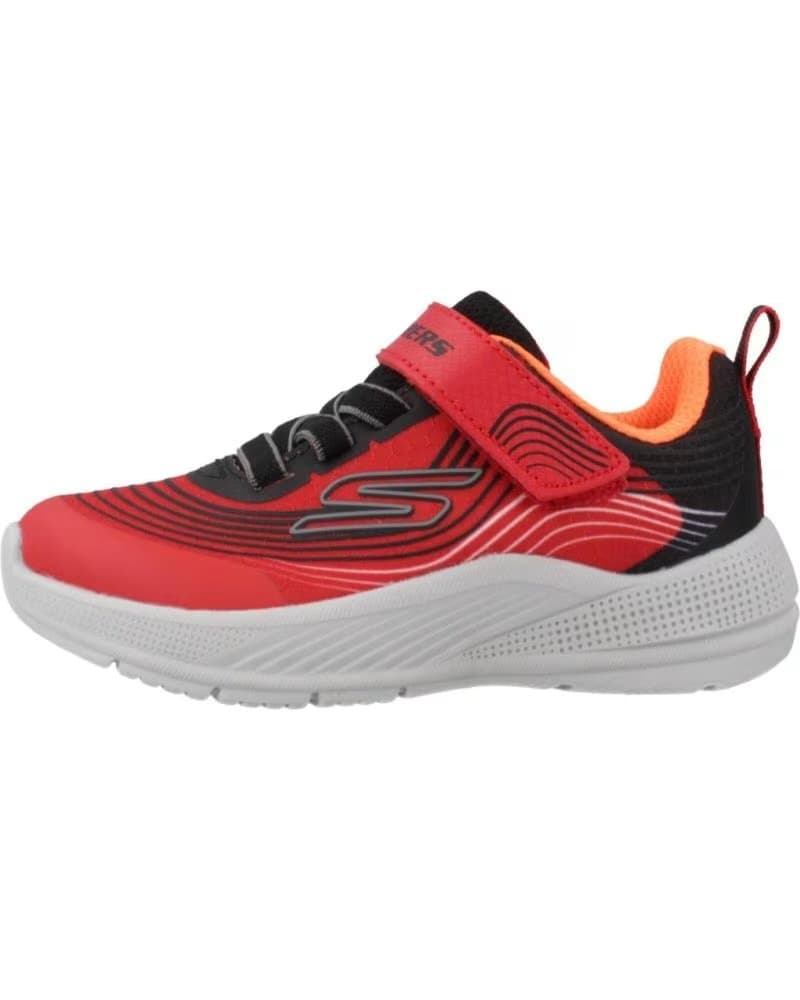 Deportivas de Niña y Niño SKECHERS ZAPATILLAS NINO MODELO MICROSPEC ADVANCE COLOR ROJO RDBK