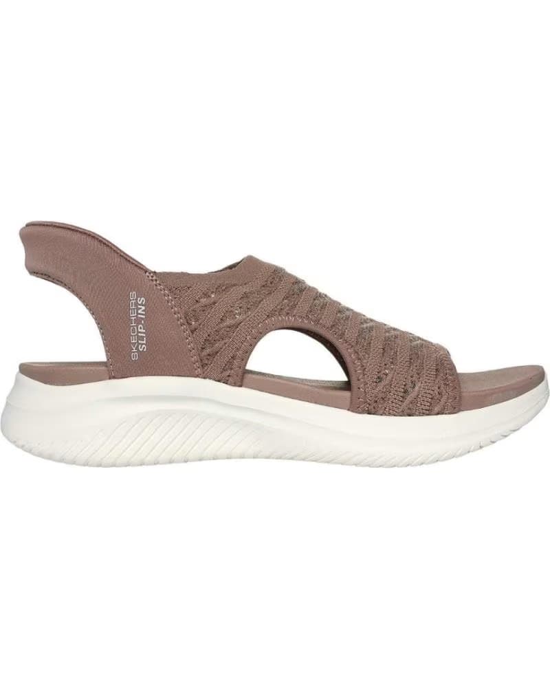 SANDALIAS SKECHERS SLIP-INS CON AMORTIGUACIÓN MARRÓN