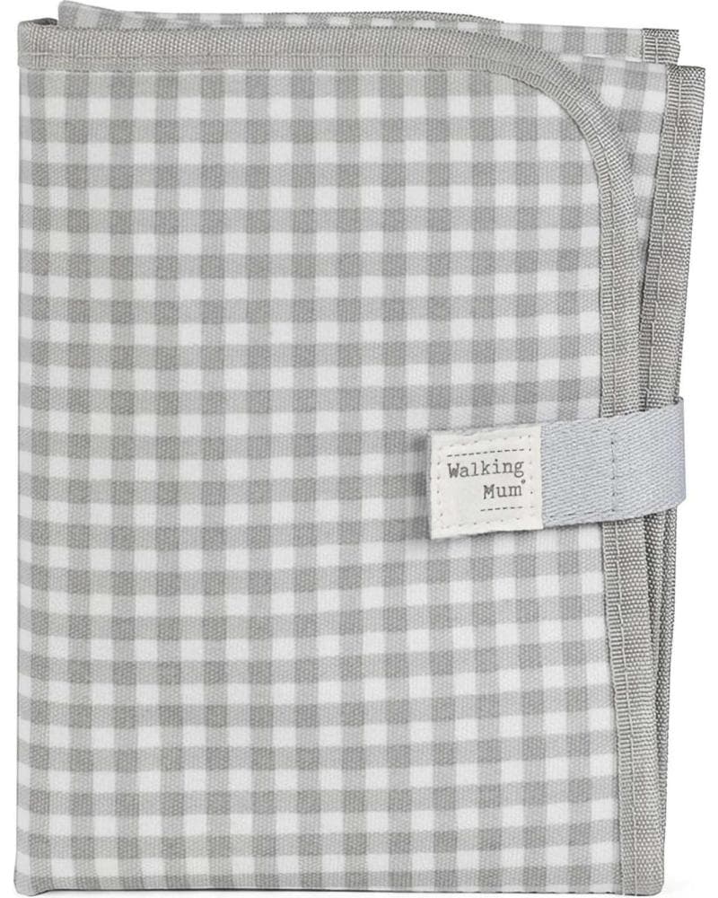 CAMBIADOR PORTÁTIL WALKING MUM CUADROS VICHY GRIS REF 826584