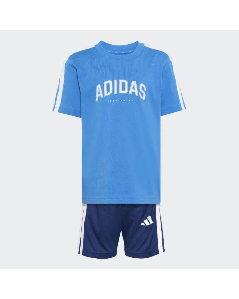 ADIDAS CONJUNTO DEPORTIVO CAMISETA Y PANTALÓN CORTO AZUL