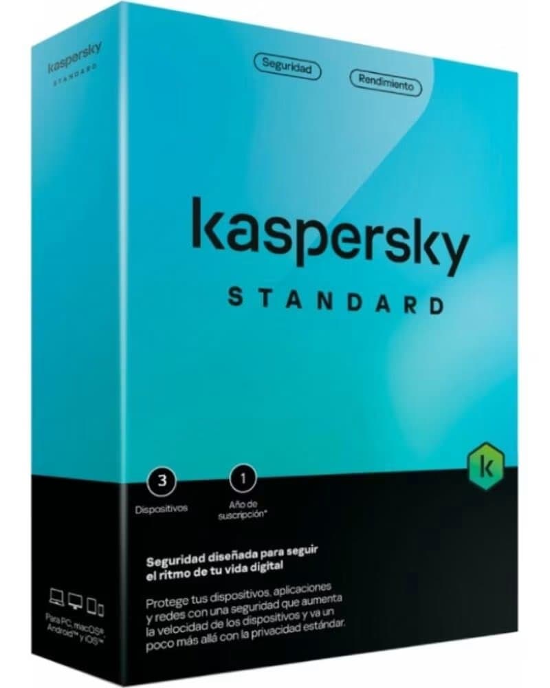 KASPERSKY ANTIVIRUS STANDARD - PROTECCIÓN PARA 3 DISPOSITIVOS DURANTE 1 AÑO