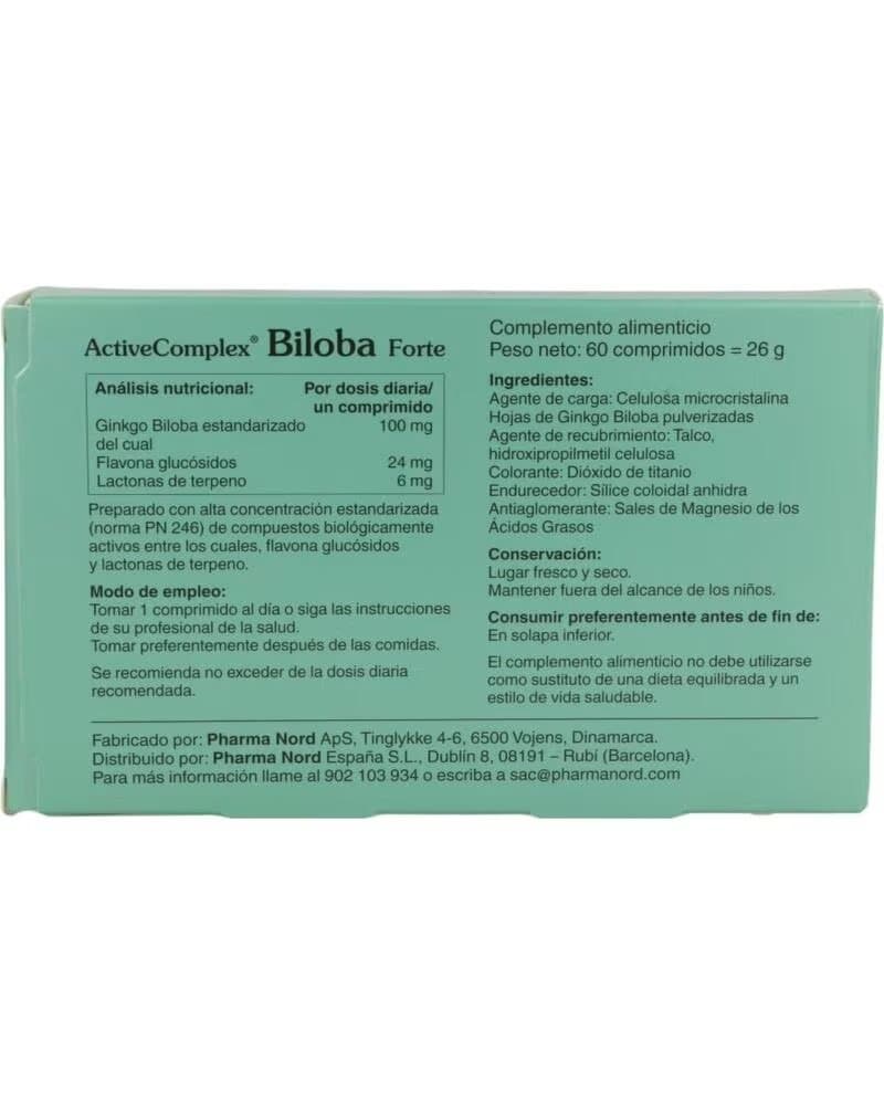ACTIVECOMPLEX BILOBA FORTE 60 COMPRIMIDOS