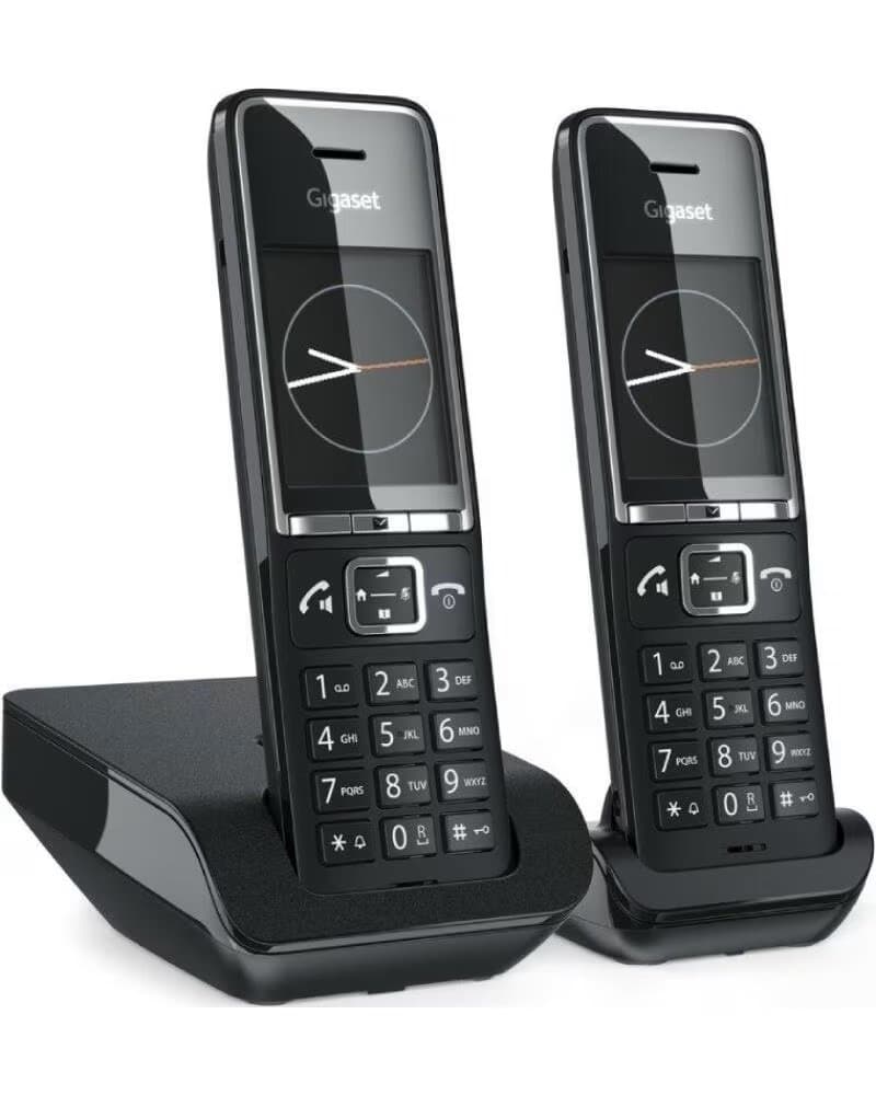 GIGASET TELÉFONO INALÁMBRICO COMFORT 550 PACK DUO NEGRO