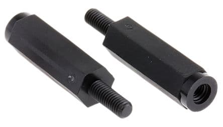 Essentra Aislador Hexagonal, Ø ext. 20 mm, long. 20 mm, de Nailon