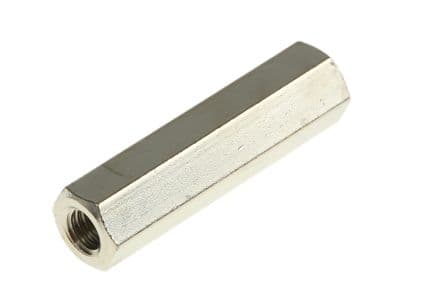 Essentra Aislador Hexagonal M3, long. 20 mm, rosca hembra 9 mm, de Latón