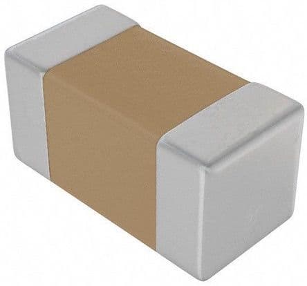 KEMET Condensador cerámico multicapa, 100 nF, ±10 %, 50V dc, Superficie, X7R dieléctrico