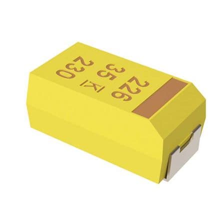 KEMET Condensador de tántalo T491B107M010AT, 100 μF, -20 %, 10V dc, Superficie, Encapsulado 3528-21, ESR 1.2Ω MnO2,