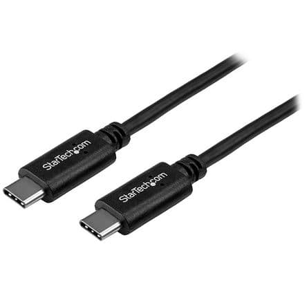 StarTech.com Conector hembra IC Cable USB 2.0 USB2, con A. USB Tipo C Macho, con B. USB Tipo C Macho, long. 1 m, color