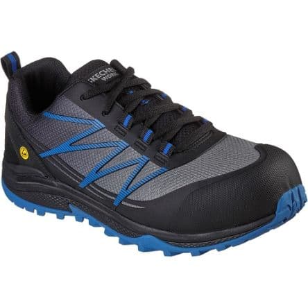 Skechers Zapatilla de seguridad Hombre de color Negro, Azul, talla 46 11