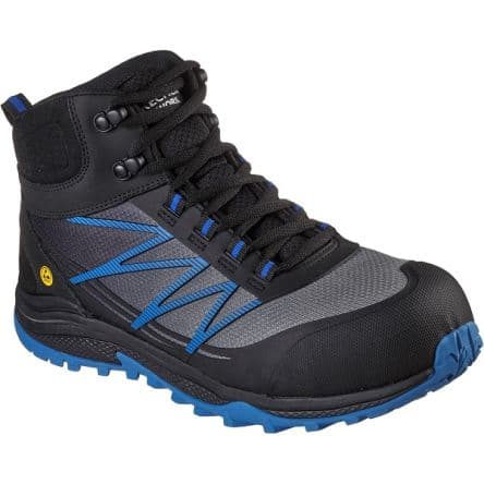 Skechers Botas de seguridad de color Azul, Negro Hombre, talla 41 7