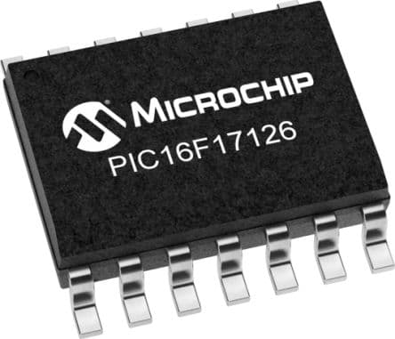 Microchip Microcontrolador, núcleo PIC16 de 8 bit, 2 kB RAM, 28kB, 64 MHZ, SOIC EEPROM, Flash de 14 pines