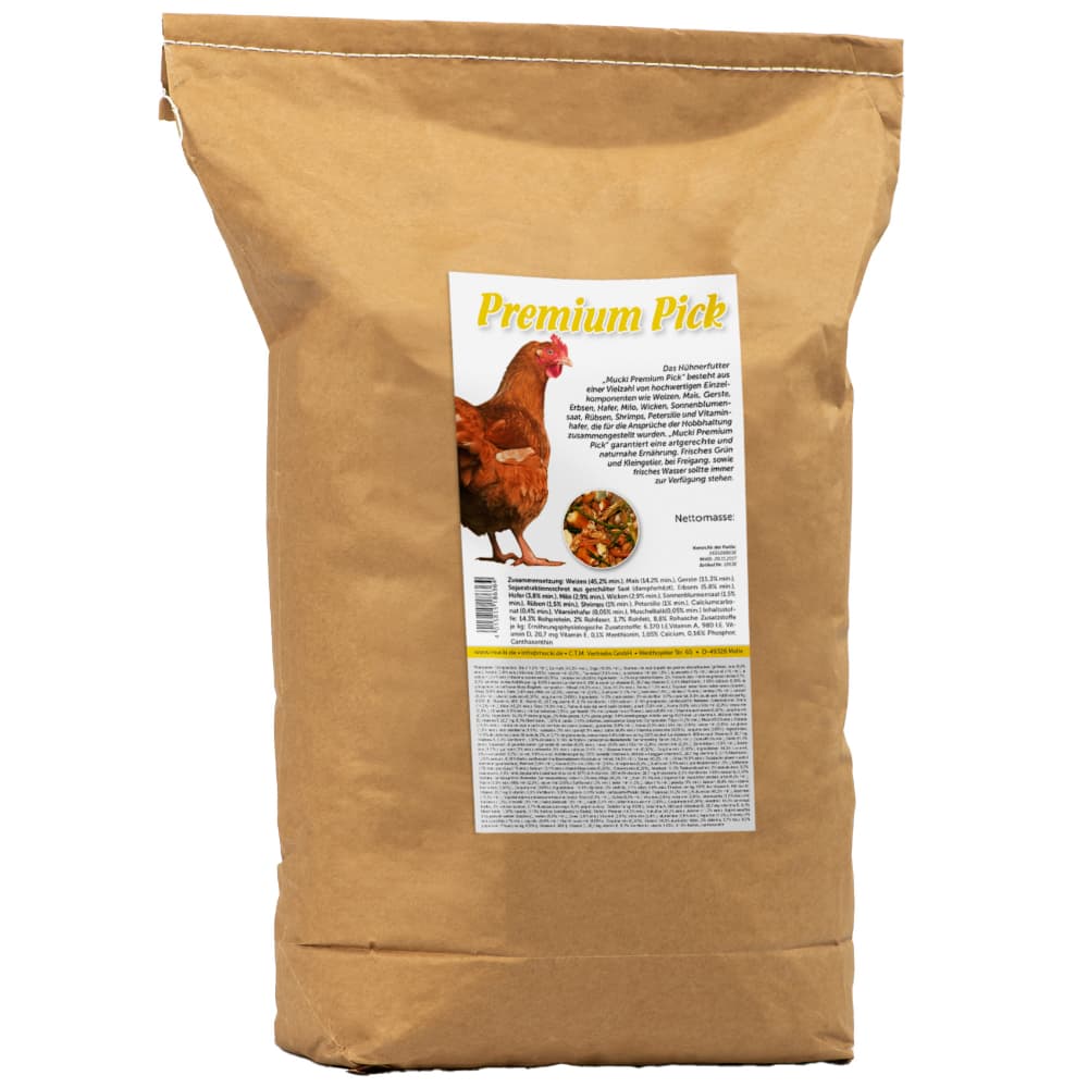 Mucki Premium Pick comida para gallinas - 2 x 15 kg - Pack Ahorro