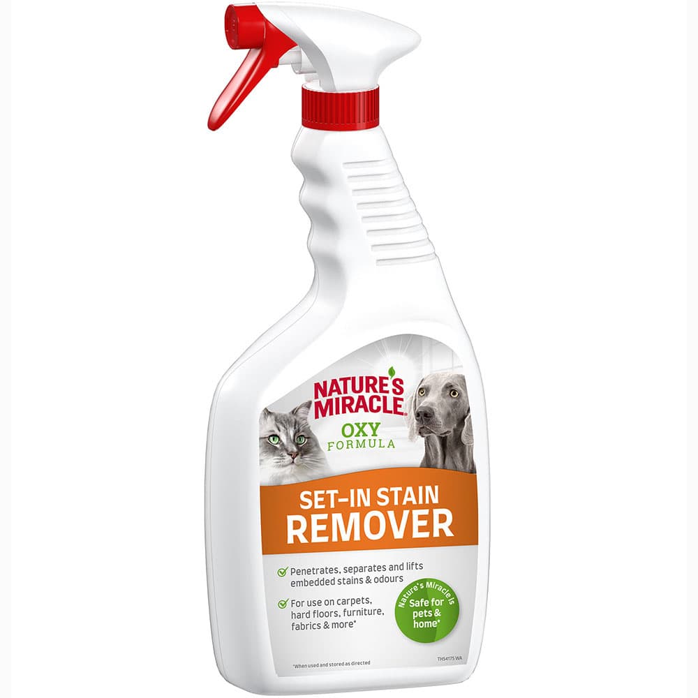Eliminador de manchas y olores Nature's Miracle para gatos y perros - 2 x 709 ml - Pack Ahorro