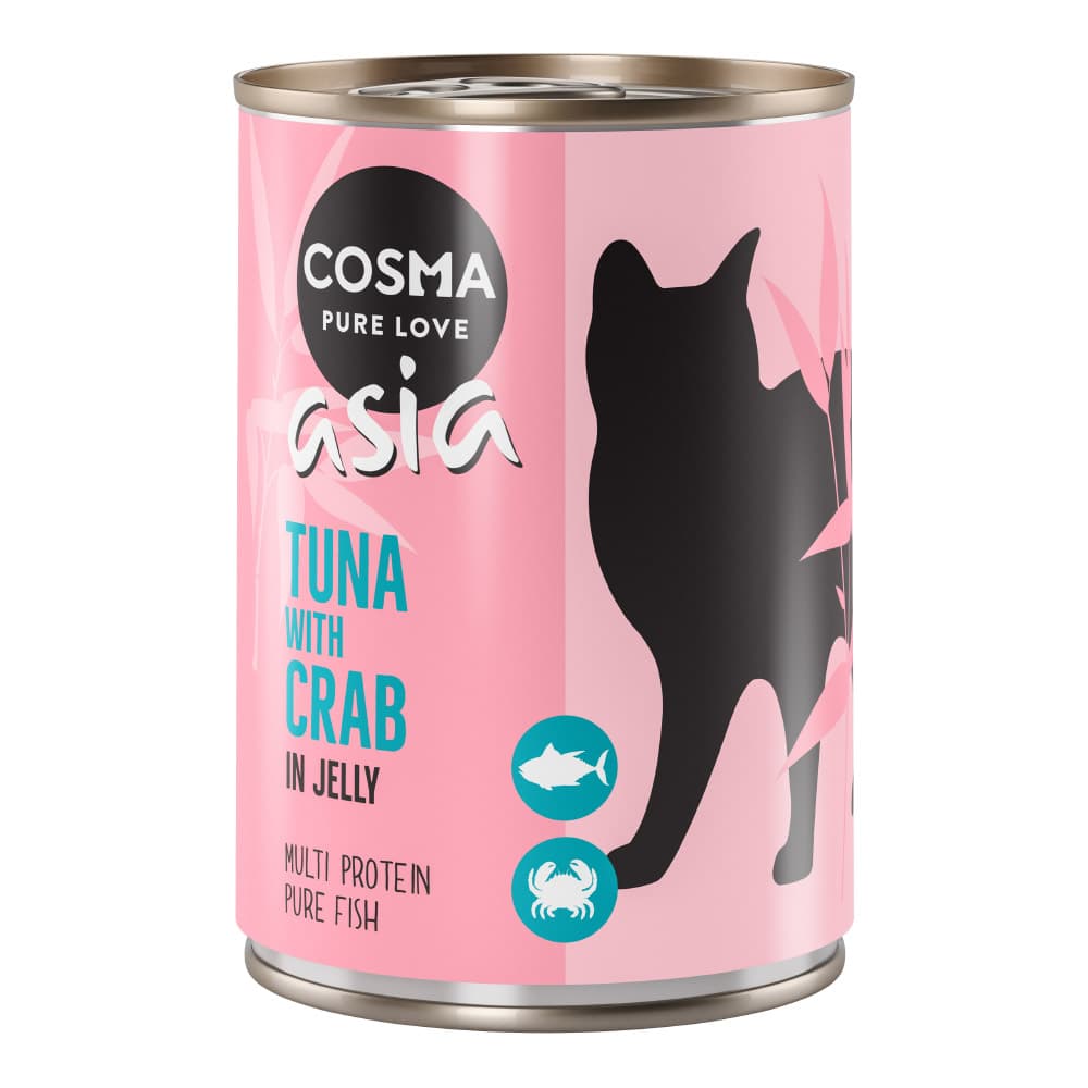 Cosma Asia en gelatina 6 x 400 g - Atún con cangrejo