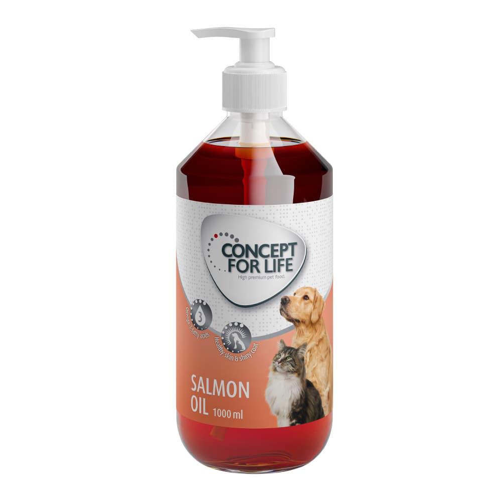 Óleo de salmão Concept for Life para animais de estimação - 1000 ml