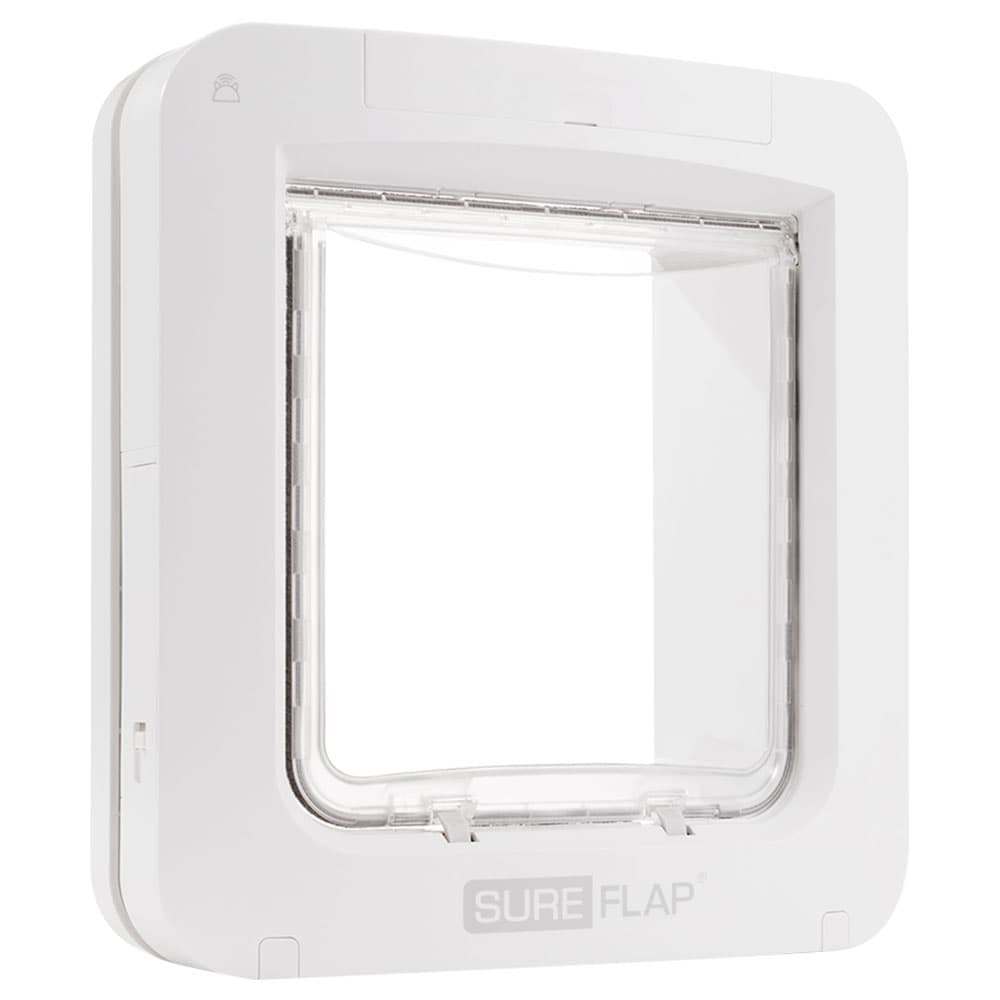 Gatera grande SureFlap Connect con microchip - Gatera SureFlap con microchip (blanca)
