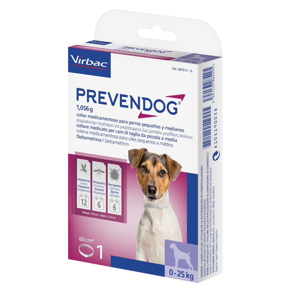 Prevendog collar antiparasitario para perros - 60 cm