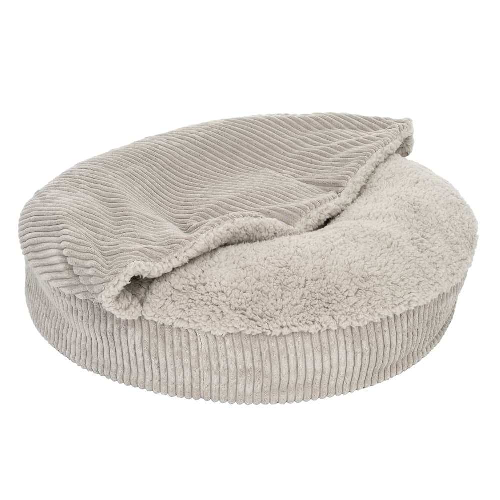 Cojín Copo para perros - Funda de recambio 65 cm (Diám), gris claro
