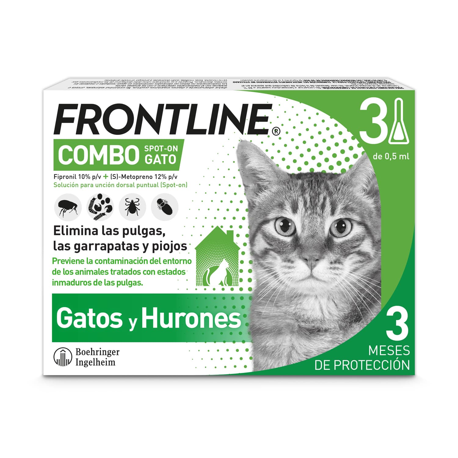 Frontline® Combo pipetas para gatos - 6 pipetas (6 x 0,5 ml)