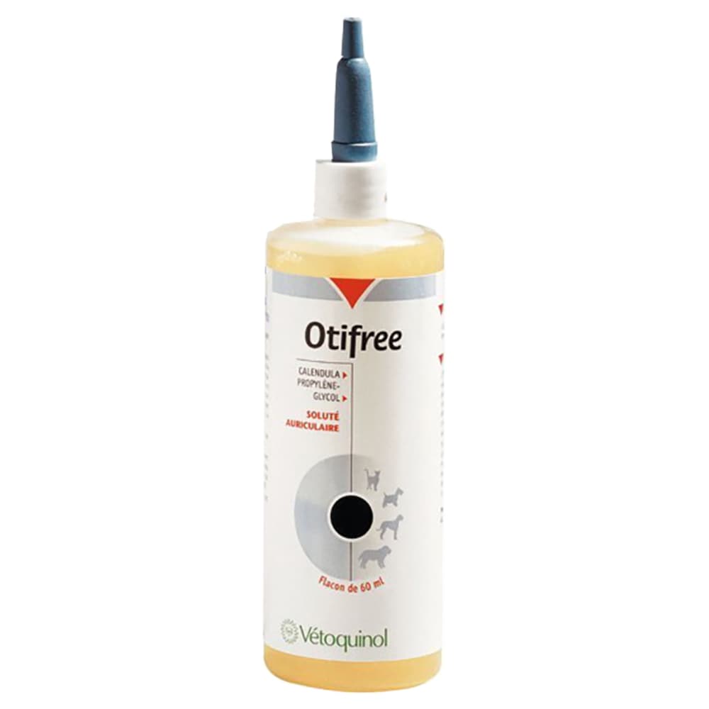 Otifree solución auricular para mascotas - 2 x 60 ml - Pack Ahorro