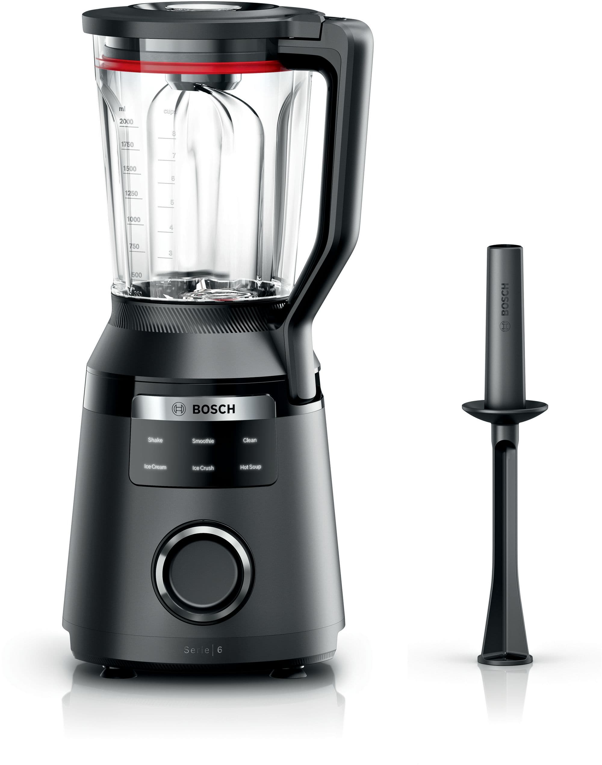 Bosch Serie 6 Batidora de vaso alto rendimiento VitaPower 1800 W Negro MMB6652B