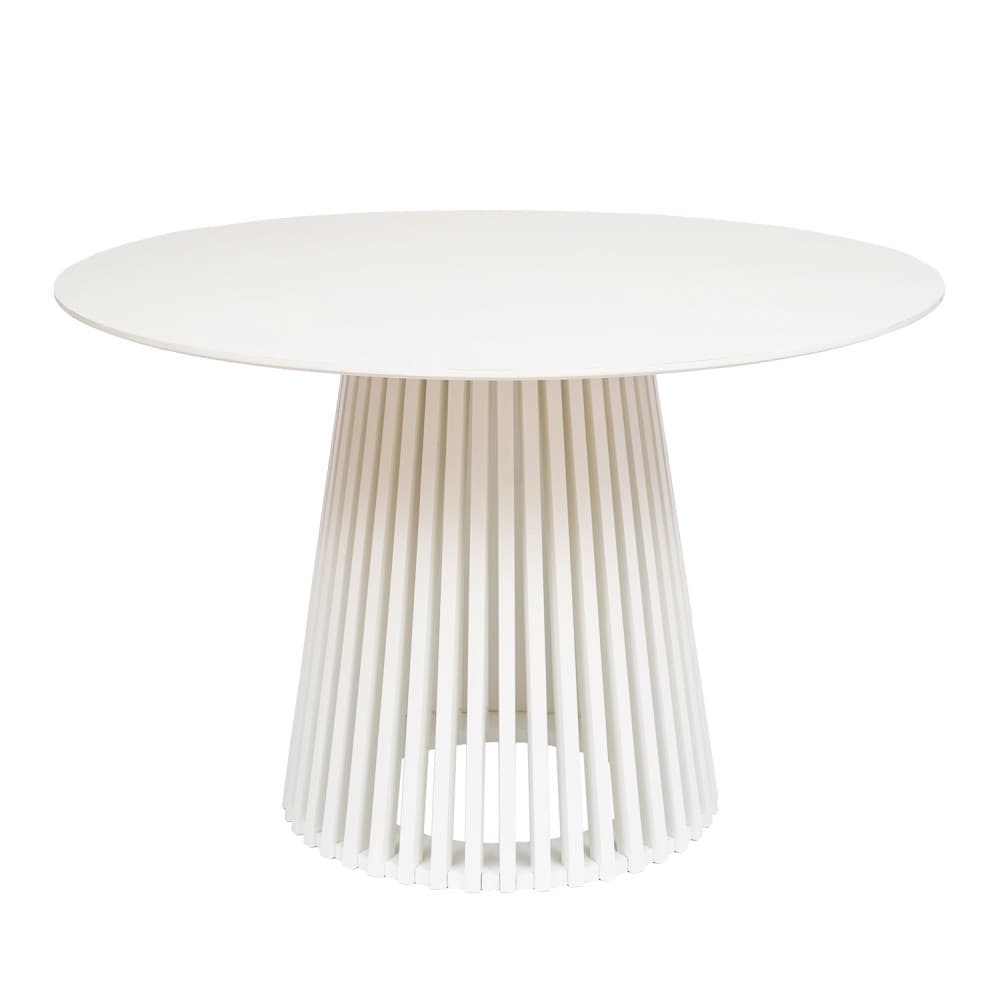 Mesa redonda lacado blanca 120 cm