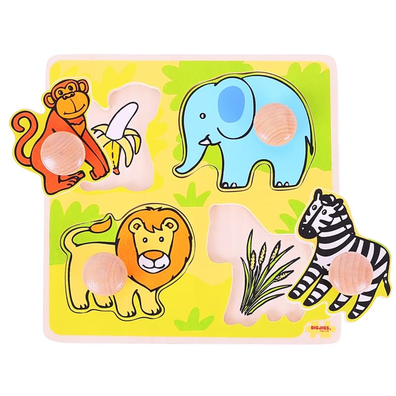 Bigjigs Toys mi primer puzle de encaje safari