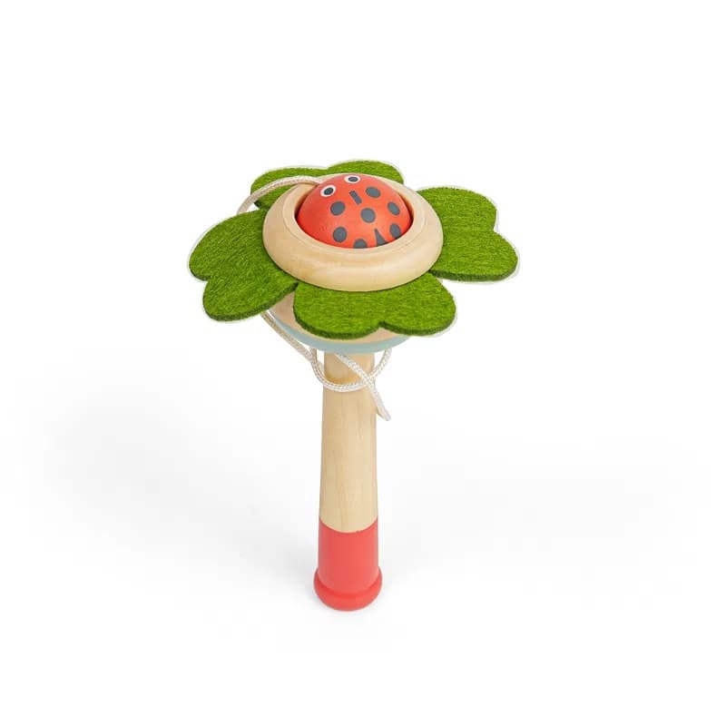 Bigjigs Toys Atrapabolas Flor con Pelota Mariquita