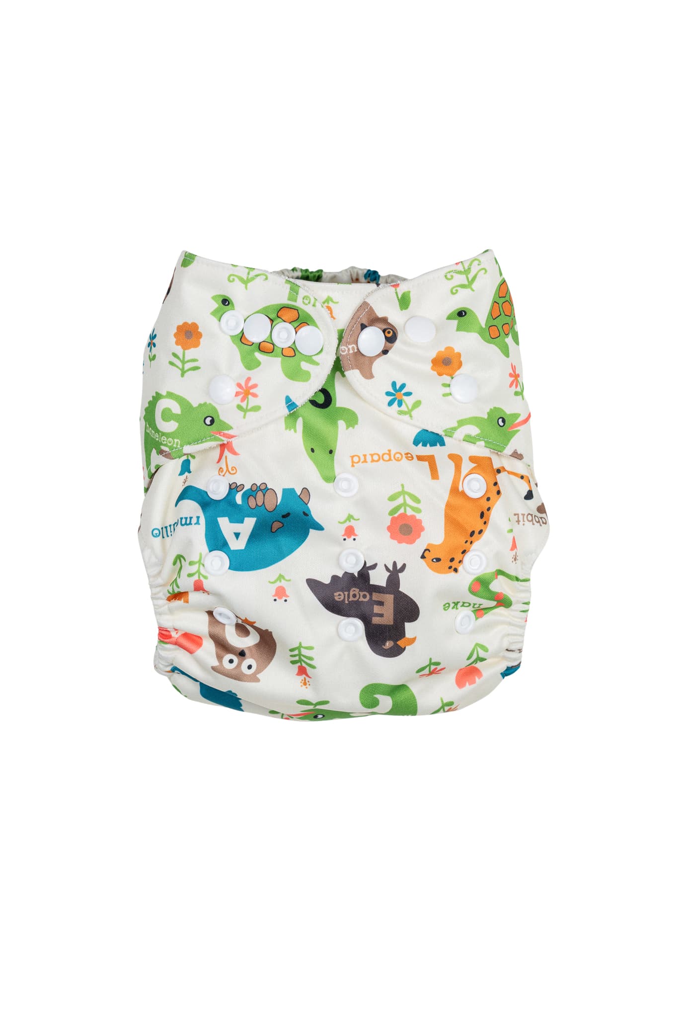 Pañal de tela de bambú ajustable - Animales juguetones