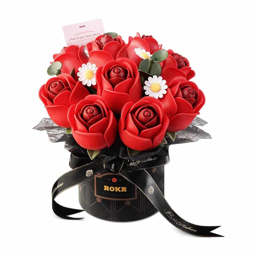 RoboTime Puzle 3D Ramo de rosas rojas