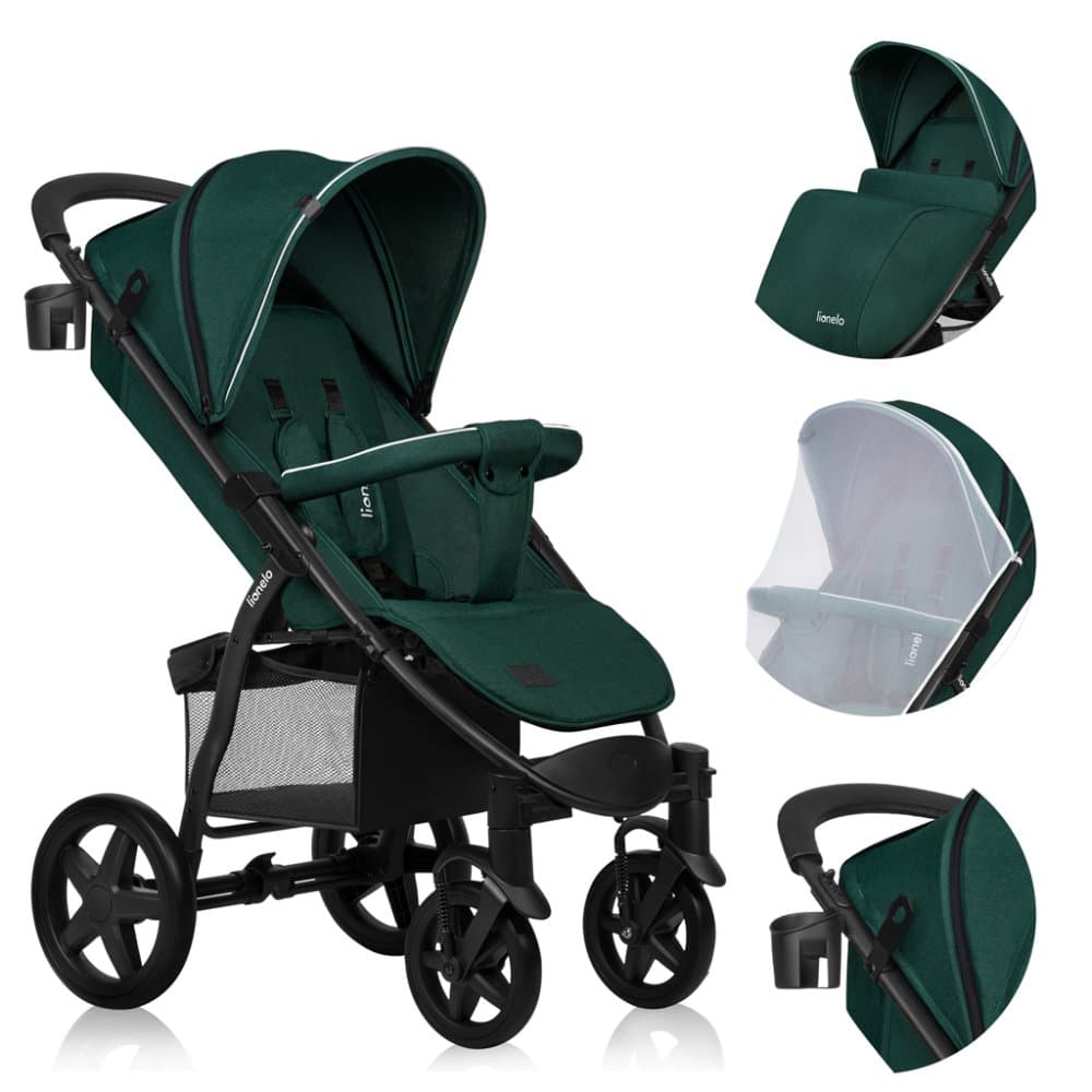 LIONELO Silla de paseo Annet Plus Green Forest