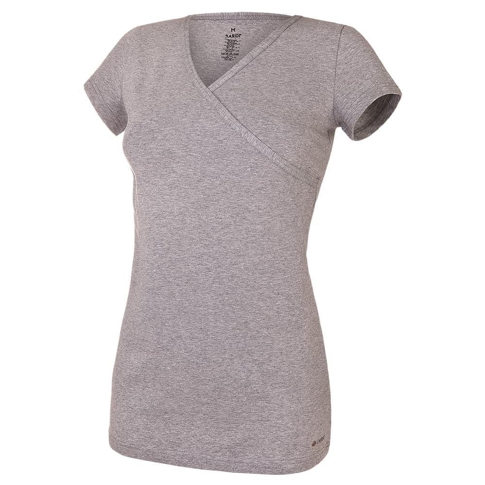 Camiseta de mujer KR delgada Outlast® - gris jaspeado M