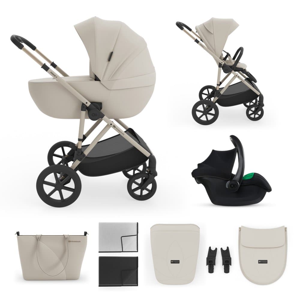 KINDERKRAFT Cochecito combinado 3 en 1 Prime 3 Sand Dune