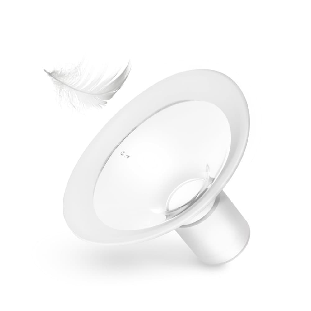 NENO Embudo de plástico con conector para extractores de leche Neno 24mm