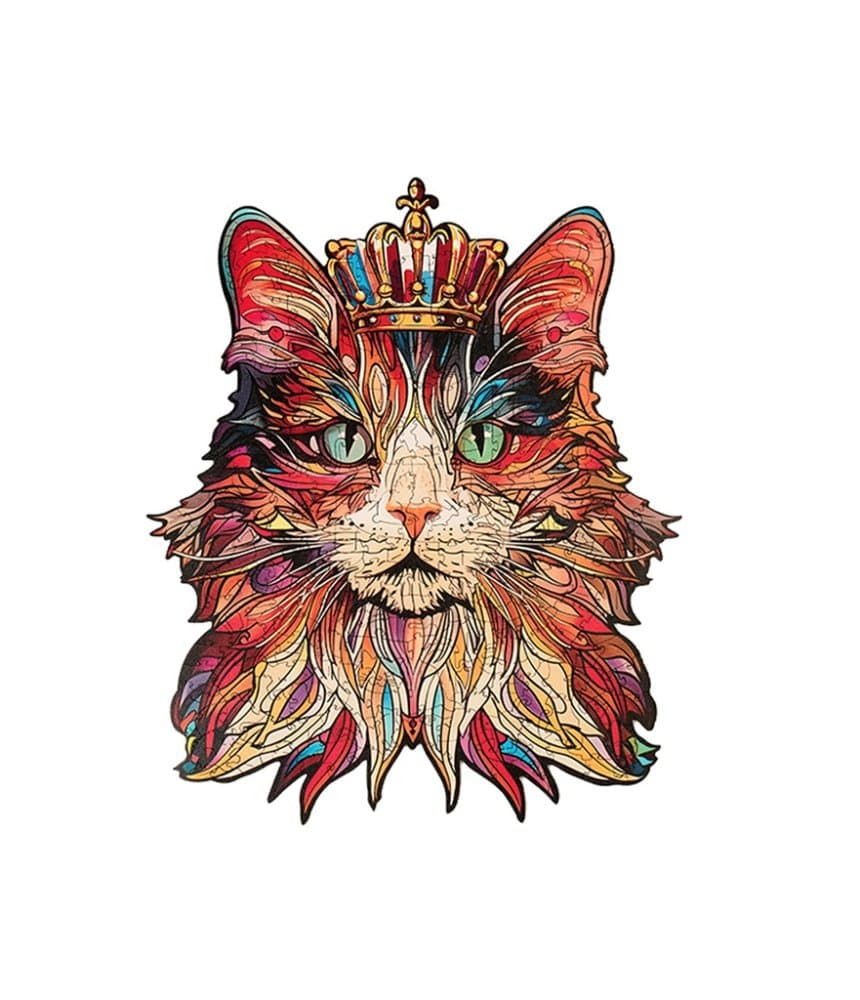 RoboTime Puzzle de Madera Rey Gato