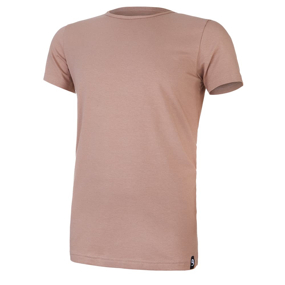 Camiseta de hombre MC fina con cuello en U Outlast® - color avellana XL