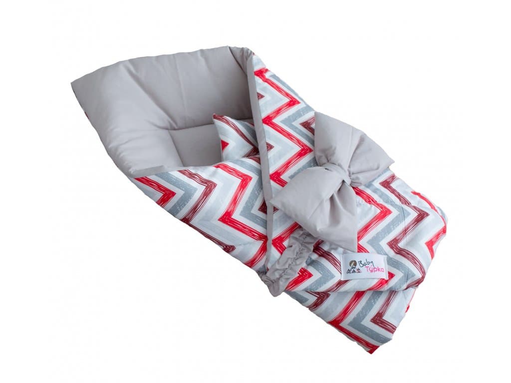 Contenedor - Zigzag Rojo Gris