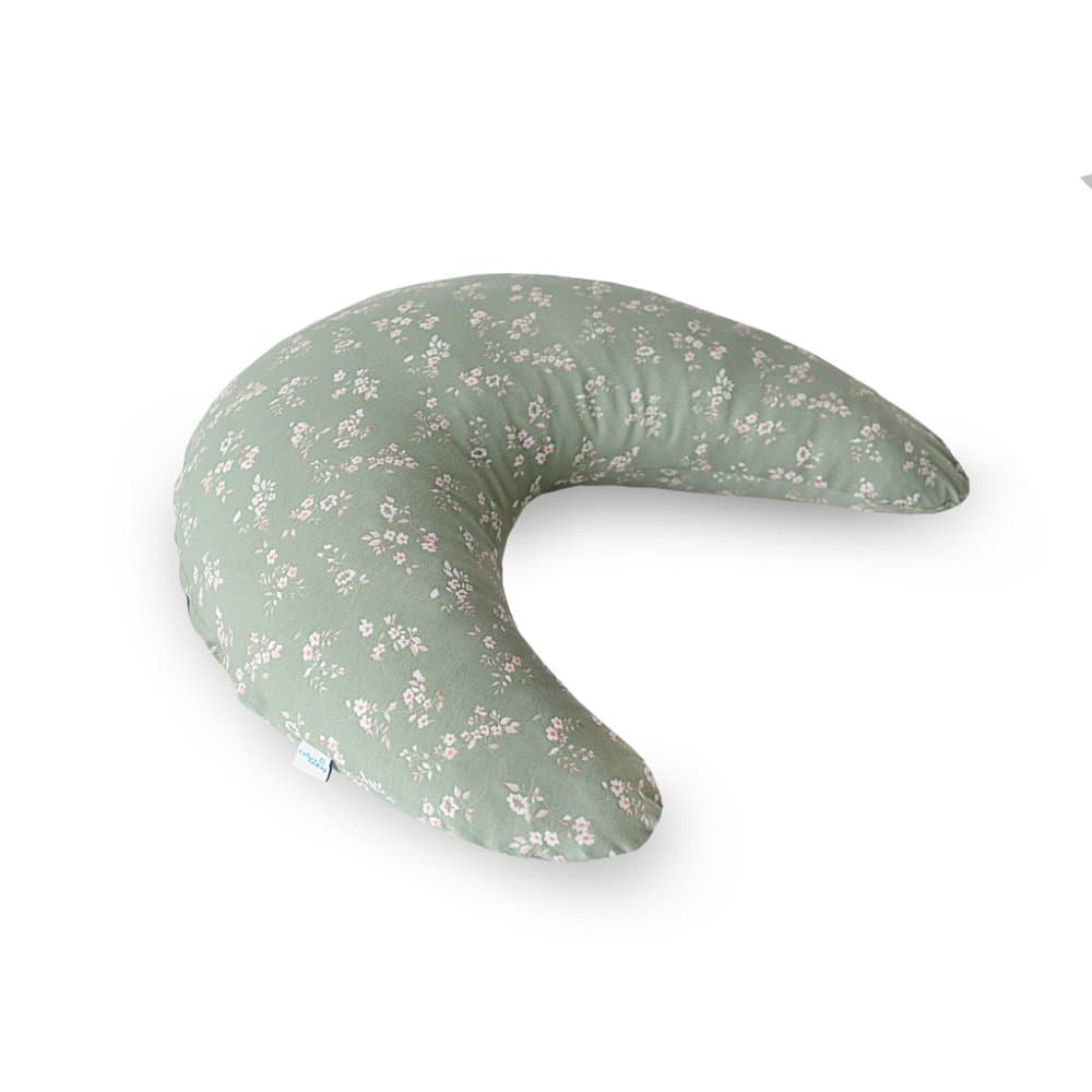 CEBA BABY Cojín de lactancia HUGGY (150x60x37) Basic Jersey Green Meadow