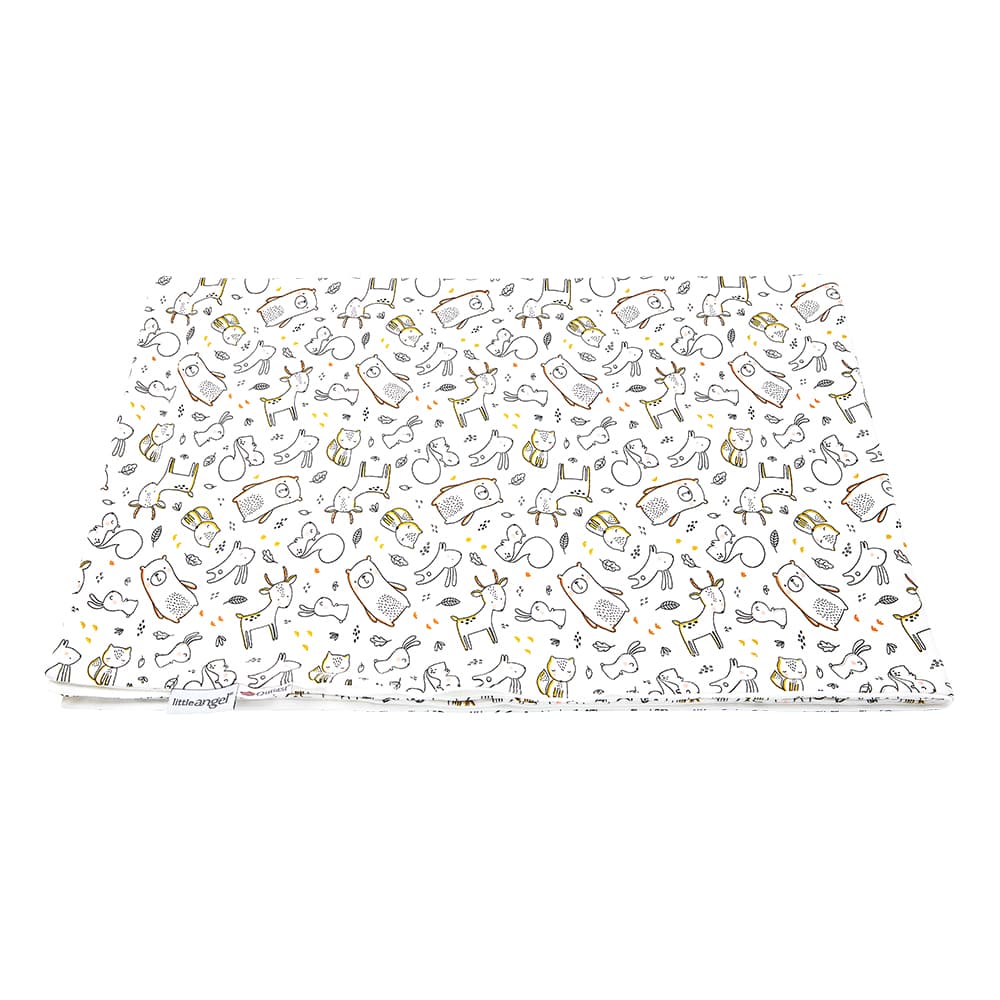 Manta doble fina BIO ANIMALS Outlast® - animales blancos/blanco