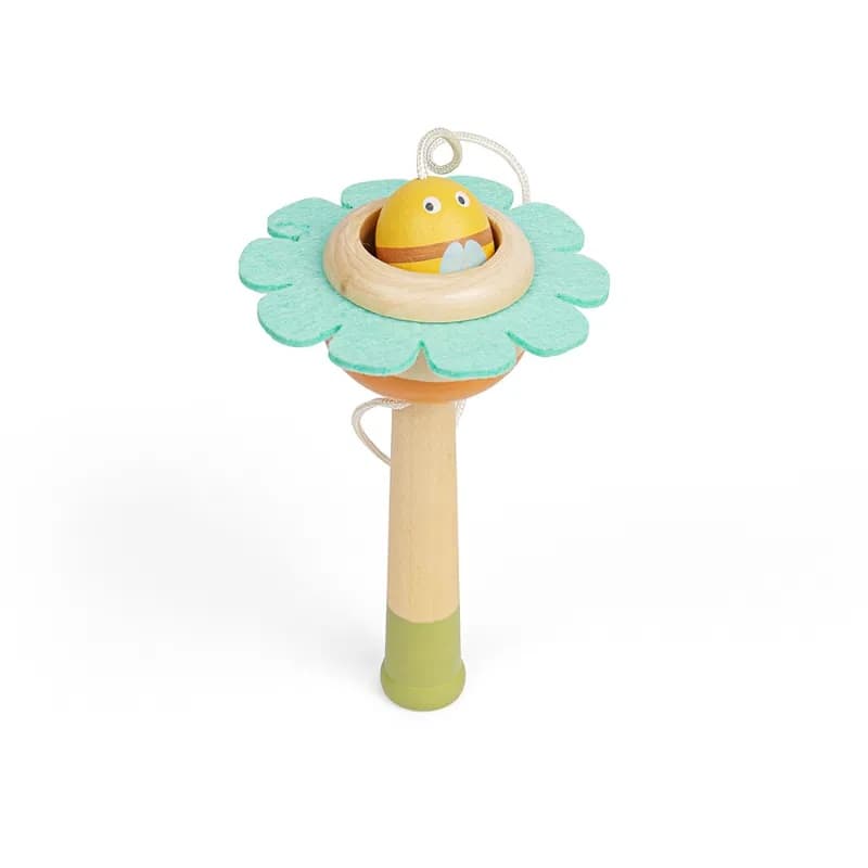 Bigjigs Toys Atrapabalones Flor con pelota Abeja