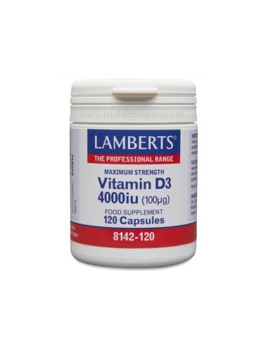 Lamberts Vitamina D3 4000ui 120 Cápsulas