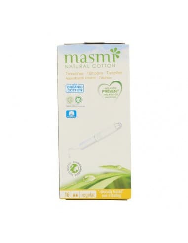 Masmi Tampones Con Aplicador De Carton Masmi Natural Cotton Regular 16 Unidades