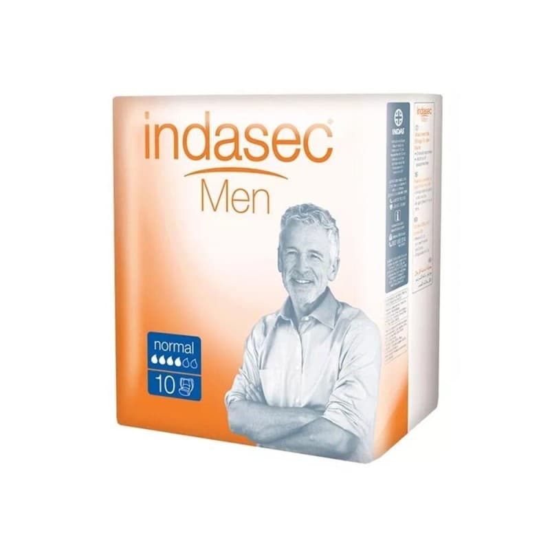 Indasec Hombre Normal Absorción 300ml 10 Unidades