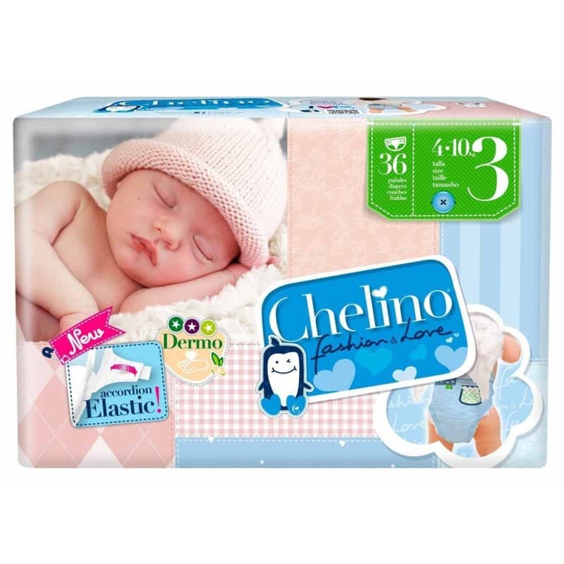 Chelino Pañal Infantil T3 4-10 Kg 36 U