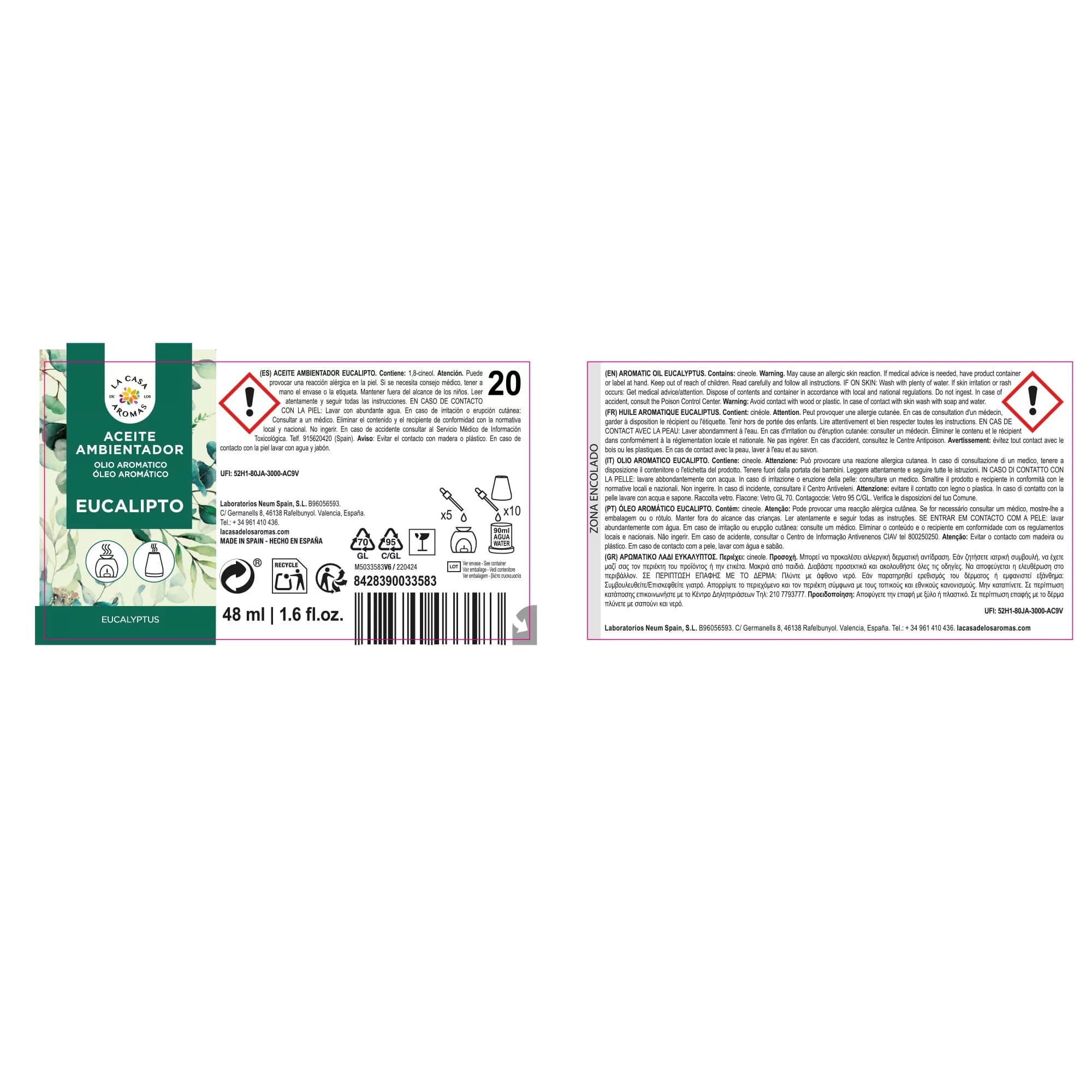 Esencia Hidrosoluble Palo Santo, Ambientador 48ml view 2