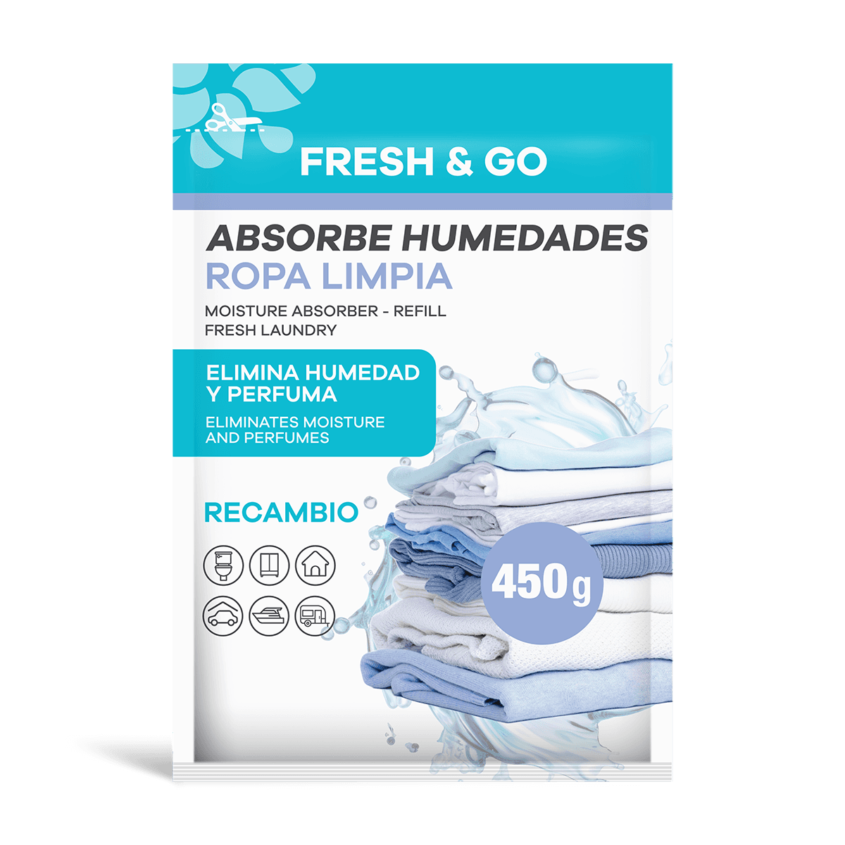 Recambio Absorbe Humedades Ropa Limpia 450g